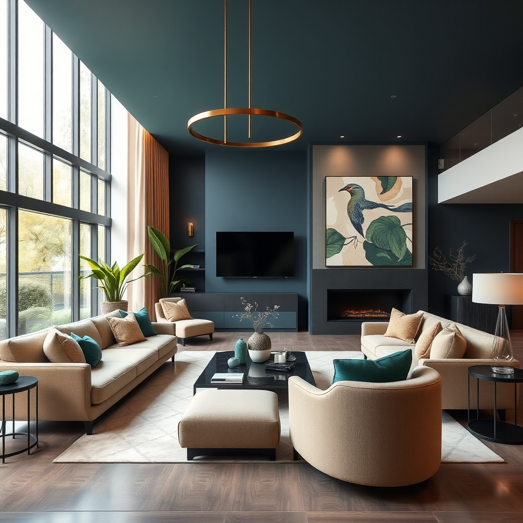 Luxurious modern living room